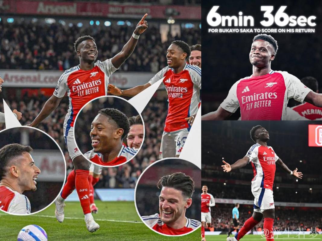 萨卡复出建功 阿森纳主场力挫富勒姆